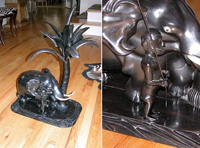 Lot 3162 - African Carved Ebonized Wood Figure Of an...