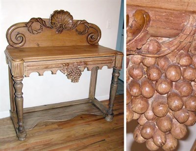 Lot 3230 - Victorian Pine Sideboard Late 19th century The...