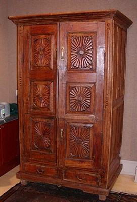 Lot 553 - Continental Provincial Style Carved Fruitwood...