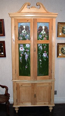 Lot 3212 - Georgian Style Painted Pine Wardrobe The...