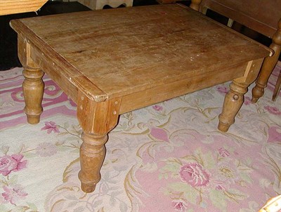 Lot 3077 - Provincial Style Pine Coffee Table The...
