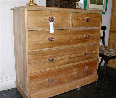 Lot 3087 - Provincial Pine Chest of Drawers Fitted with...