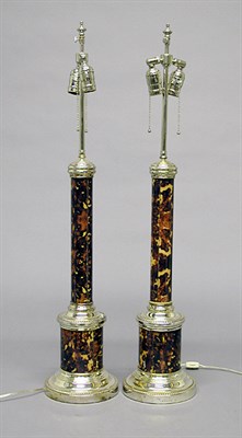 Lot 3097 - Pair of Regency Style Silver Plated and Faux...