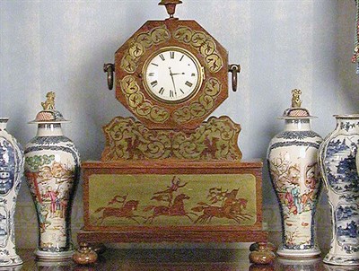 Lot 3067 - William IV Brass Inlaid Rosewood Mantel Clock...