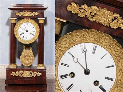 Lot 3201 - Charles X Gilt-Bronze Mounted Mahogany Mantel...