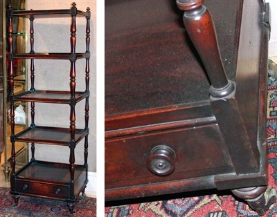 Lot 4403 - George III Mahogany Whatnot Early 19th century...