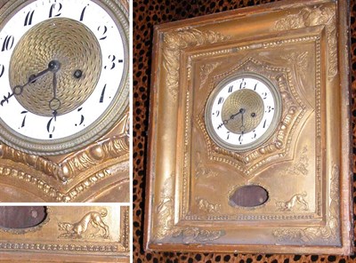 Lot 3208 - Charles X Gilt-Wood Wall Clock Second quarter...