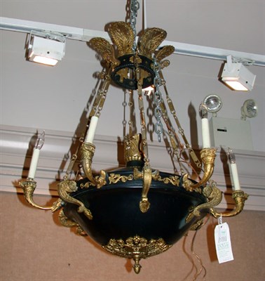 Lot 468 - Empire Style Gilt and Patinated-Metal...