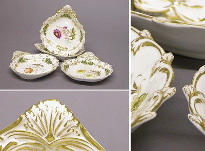 Lot 3141 - Set of Four English Porcelain Serving Dishes...