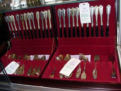 Lot 3042 - Silver Plated Flatware Service In the Queen's...