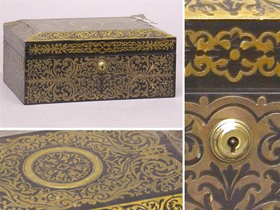 Lot 3061 - Napoleon III Boulle Inlaid Box Late 19th...