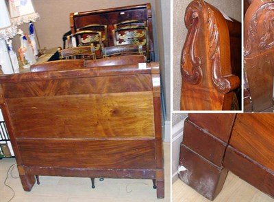 Lot 3078 - Empire Style Mahogany Bedstead Height 41...