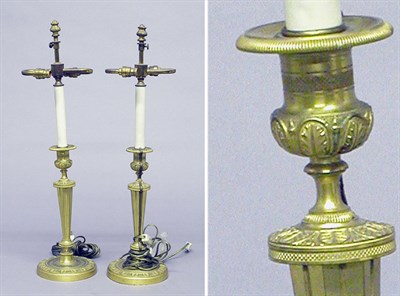 Lot 3082 - Pair of Louis XVI Style Gilt-Metal...