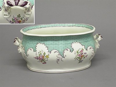 Lot 3091 - English Porcelain Foot Bath 19th Century...