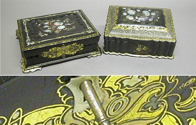 Lot 3133 - Victorian Mother-of-Pearl Inlaid and Gilt...
