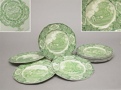 Lot 3207 - Set of Eleven English Commemorative Plates...