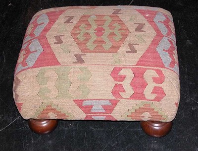 Lot 3231 - Victorian Style Mahogany and Kilim Upholstered...