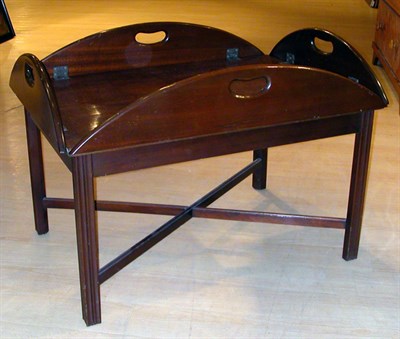 Lot 3257 - George III Style Mahogany Butler's Tray on...