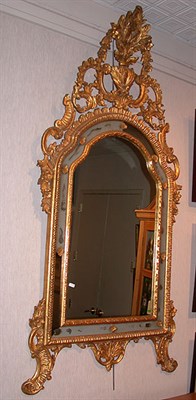 Lot 3169 - Continental Rococo Style Gilt-Wood Mirror The...