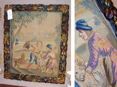 Lot 3177 - French Verdure Tapestry Panel 19th Century...