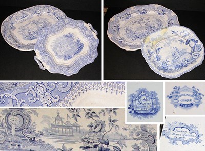 Lot 3112 - Group of Four Staffordshire Blue and White...