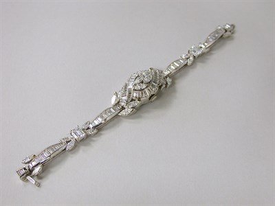 Lot 471 - Diamond Bracelet -Watch