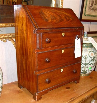 Lot 3028 - George III Mahogany Slant Front Miniature Desk...