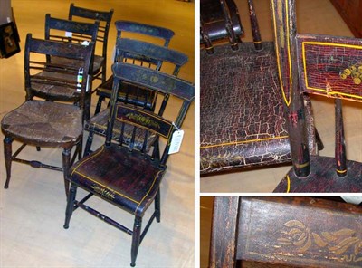 Lot 215 - Assembled Set of Eight Federal Painted and...