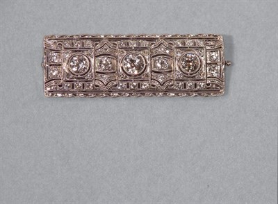 Lot 14 - Diamond Bar Pin