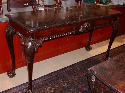 Lot 560 - Georgian Marble Top Mahogany Console