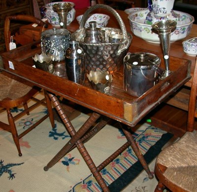 Lot 3288 - Georgian Style Oak Butler's Tray The...