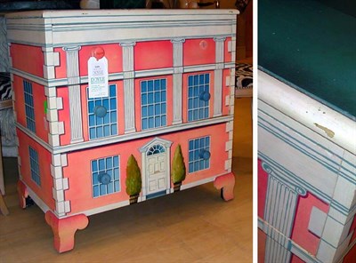Lot 3289 - Painted Chest of Drawers The rectangular top...
