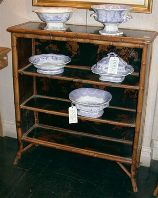 Lot 3293 - Victorian Bamboo Etagere The rectangular...