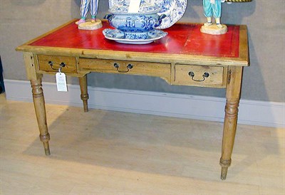 Lot 3296 - Georgian Style Pine Writing Table The...
