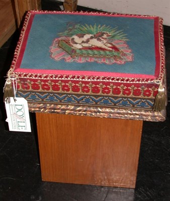 Lot 3302 - Victorian Stool The rectangular top with...