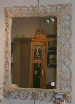 Lot 3309 - Georgian Style Pine Mirror Height 45 inches,...
