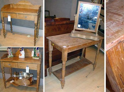 Lot 3310 - Group of Pine Cottage Furniture Comprising two...