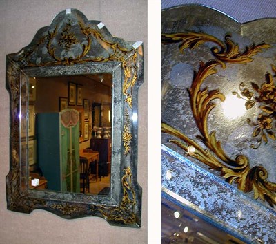 Lot 3312 - Venetian Style Mirror The arched top above a...