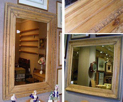 Lot 3317 - Two Georgian Style Mirrors Each with a pine...