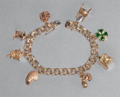 Lot 165 - Gold Charm Bracelet
