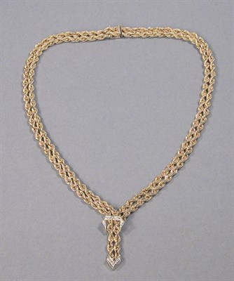 Lot 166 - Gold & Diamond Necklace