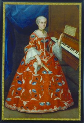 Lot 4061 - Italian School 18th Century WOMAN AT THE...