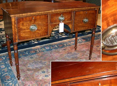 Lot 4421 - Regency Mahogany Sideboard The rectangular top...