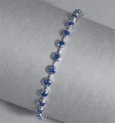 Lot 298 - Sapphire Bracelet