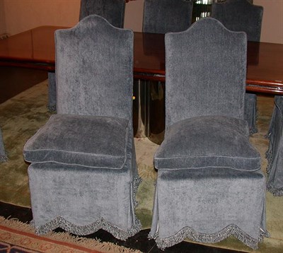 Lot 124 - Set of Eight Upholstered Dining Chairs by...