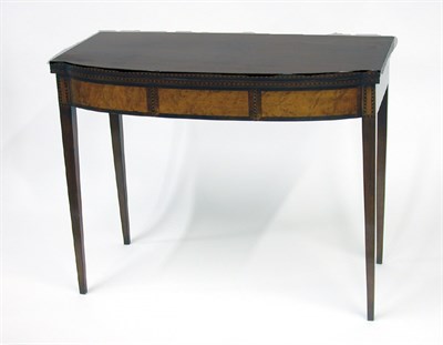 Lot 2213 - Federal Inlaid Mahogany Fold-Over Card Table...