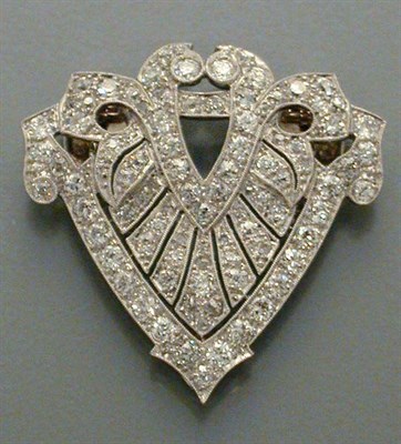 Lot 487 - Art Deco Diamond Clip