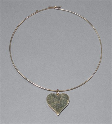 Lot 117 - Gold Torque & Pendant