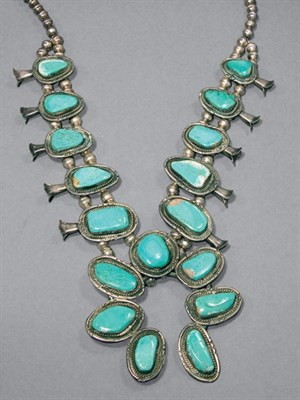 Lot 133 - Native American Squash Blossom Necklace