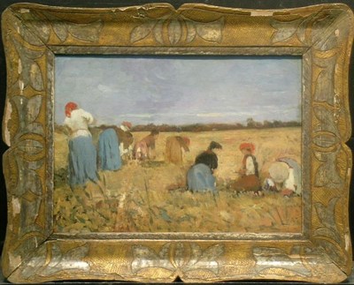 Lot 12 - Luigi Cicerchia Italian, 1885-1943 HARVESTERS...
